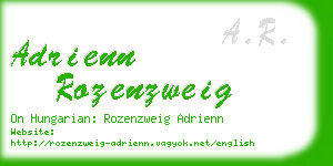 adrienn rozenzweig business card